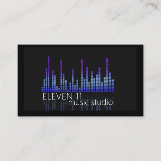 Studio für berufliche Musikaufnahmen Visitenkarte (Vorderseite)