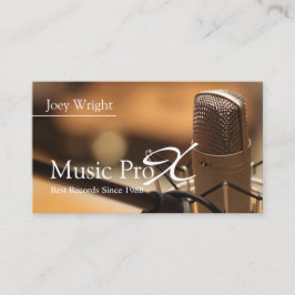 Studio für berufliche Musikaufnahmen Visitenkarte