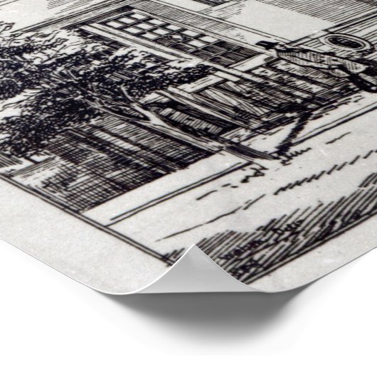 Studio für Bildhauer, 1892 Poster (Ecke)