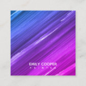 Studio für moderne Künstler Quadratische Visitenkarte (Vorderseite)