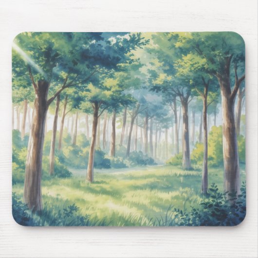 Studio Ghibli Inspirierte Wald-Mausunterlage Mousepad (Vorne)