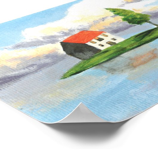 Studio Ghibli Landscape Print, Value Poster Paper (Ecke)