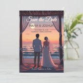 Studio Ghibli Style Save the Date Einladung (Stehend Vorderseite)