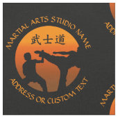 Studio-Inhaber Kampfkunst-Karate-Taekwondos Kung Stoff (Nahaufnahme)