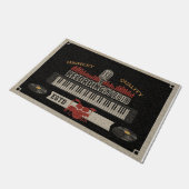 Studio Instrument Rug, Music Lovers Gift Fußmatte (Schrägansicht)