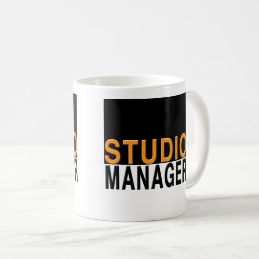 Studio-Manager-Tasse Kaffeetasse (VorderseiteRechts)