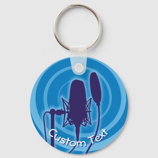 Studio Microphone Keychain Schlüsselanhänger (Vorderseite)
