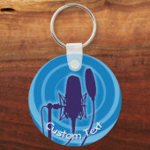 Studio Microphone Keychain Schlüsselanhänger (Vorderseite)