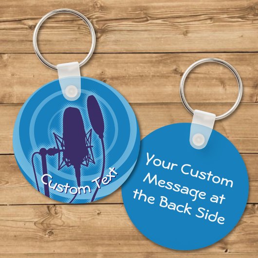 Studio Microphone Keychain Schlüsselanhänger