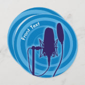 Studio Mikrofon Einladung (Vorne/Hinten)