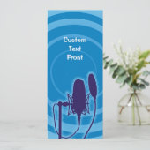 Studio Mikrofon Einladung (Stehend Vorderseite)