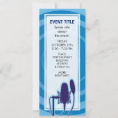 Studio Mikrofon Einladung (Rückseite)