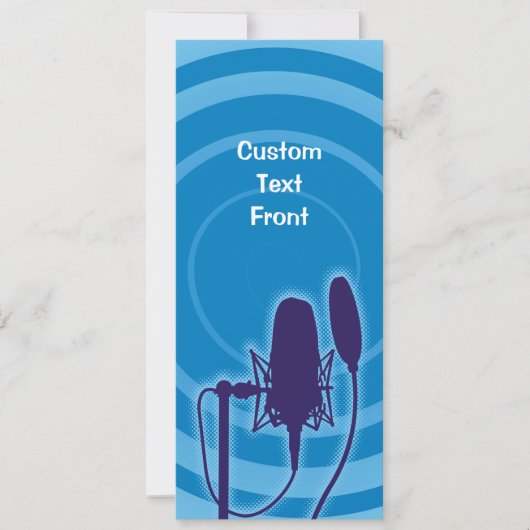 Studio Mikrofon Einladung (Vorderseite)