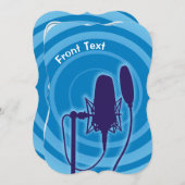 Studio Mikrofon Einladung (Vorne/Hinten)