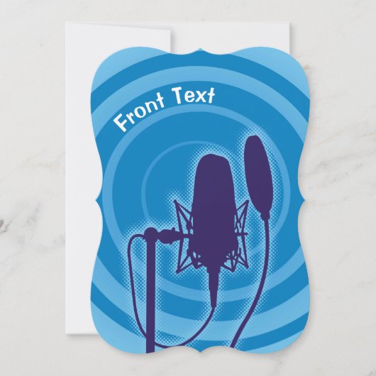 Studio Mikrofon Einladung (Vorderseite)