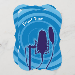 Studio Mikrofon Einladung