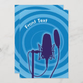 Studio Mikrofon Einladung (Vorne/Hinten)