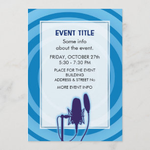 Studio Mikrofon Einladung