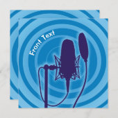 Studio Mikrofon Einladung (Vorne/Hinten)