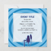 Studio Mikrofon Einladung (Rückseite)