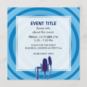 Studio Mikrofon Einladung