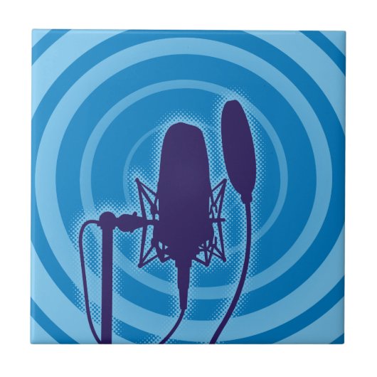 Studio Mikrofon Fliese (Vorderseite)