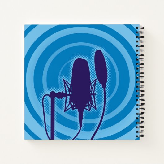 Studio Mikrofon Notizbuch (Rückseite)