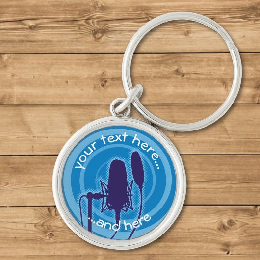 Studio Mikrofon Schlüsselanhänger