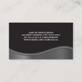 Studio Mikrofon | Sound Engineer Singer Visitenkarte (Rückseite)