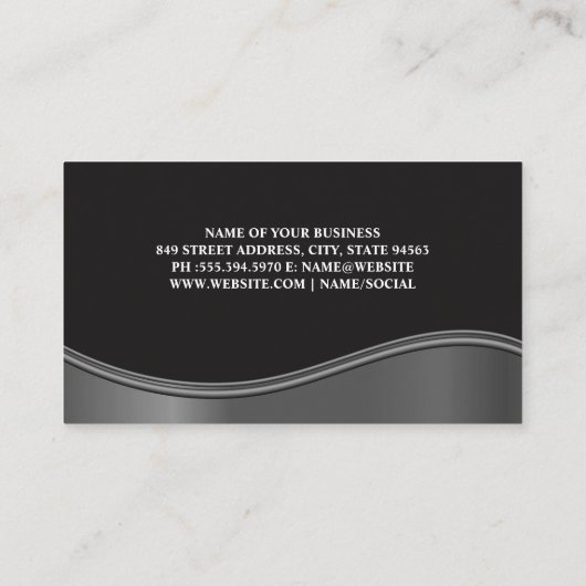 Studio Mikrofon | Sound Engineer Singer Visitenkarte (Rückseite)