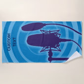 Studio Mikrofon Strandtuch (Vorderseite)