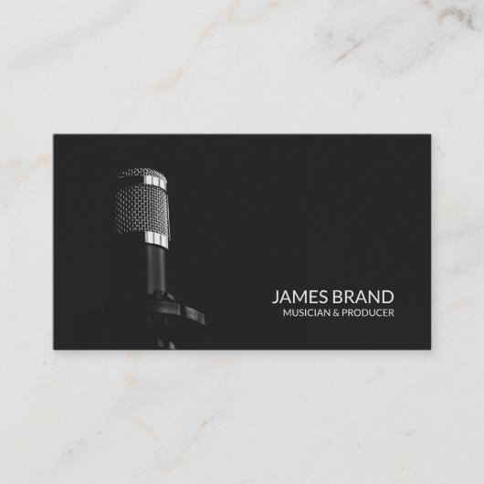 Studio Mikrofon Visitenkarte (Vorderseite)