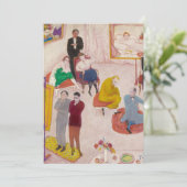 Studio Party von Florine Stettheimer Dankeskarte (Stehend Vorderseite)