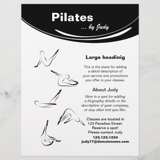 Studio Pilates Flyer (Vorne)