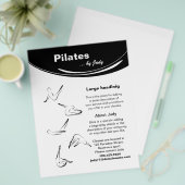 Studio Pilates Flyer (Vorderseite & Rückseite)