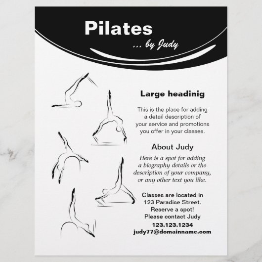 Studio Pilates Flyer (Vorne)