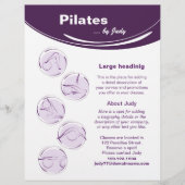 Studio Pilates Flyer (Vorne)
