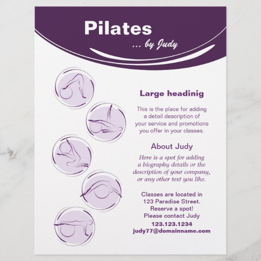 Studio Pilates Flyer (Vorne)