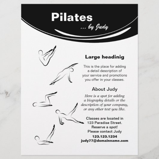 Studio Pilates Flyer (Vorne)