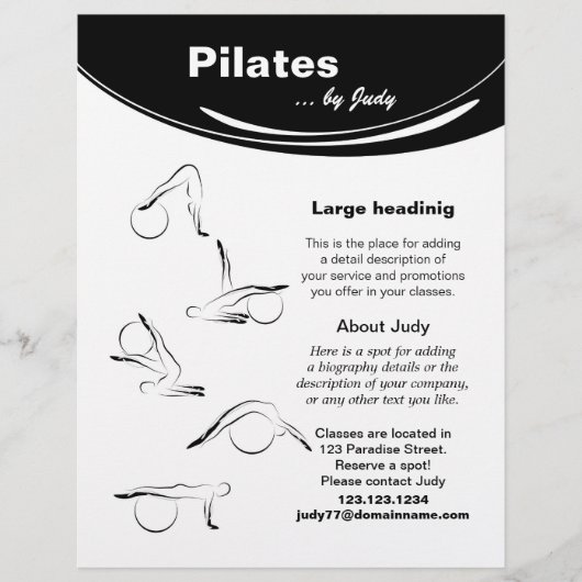 Studio Pilates Flyer (Vorne)