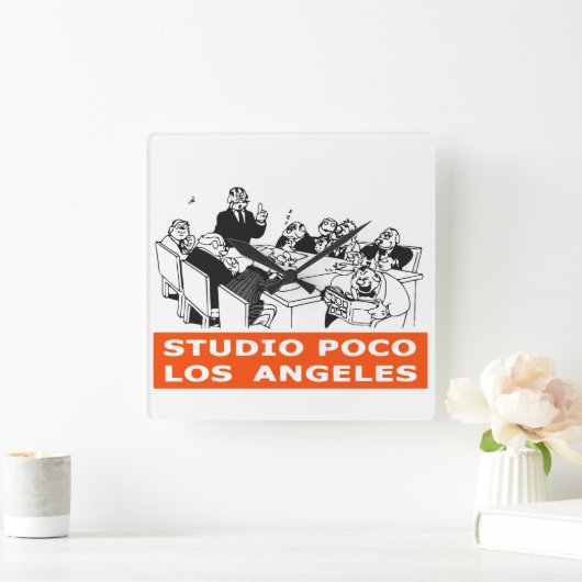 STUDIO POCO QUADRATISCHE WANDUHR (Zuhause)