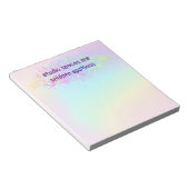 "Studio-Räume sind selten sprachlos. Notizblock (angewinkelt)