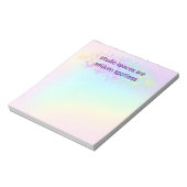 "Studio-Räume sind selten sprachlos. Notizblock (Rotiert)