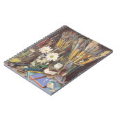 Studio-Stillleben 2012 Notizblock (Linke Seite)