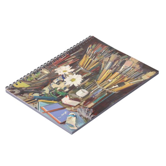 Studio-Stillleben 2012 Notizblock (Linke Seite)