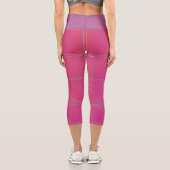 Studio to Street Minimal Pattern | Benutzerdefinie Capri Leggings (Rückseite)