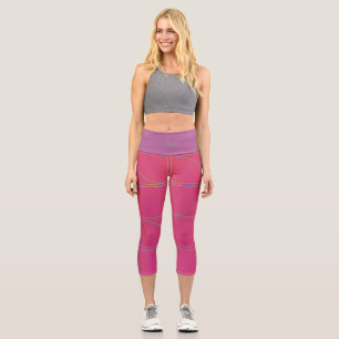 Studio to Street Minimal Pattern   Benutzerdefinie Capri Leggings