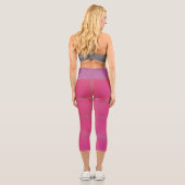 Studio to Street Minimal Pattern | Benutzerdefinie Capri Leggings (Rückseite)