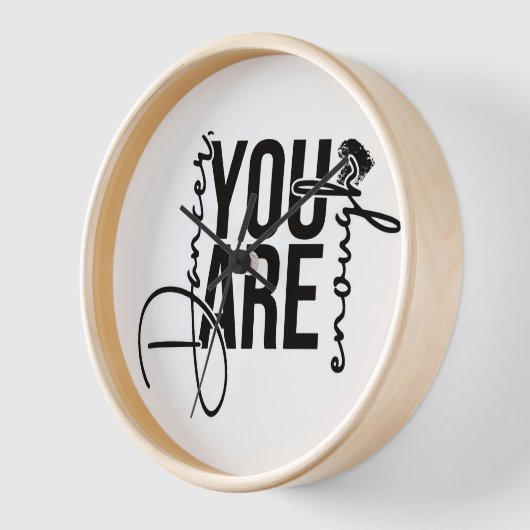 Studio-Wanduhr: Tänzer, du bist genug Uhr (Winkel)