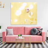 Studioaufnahme mit weißer Maus durch Loch Leinwanddruck (Insitu (Wohnzimmer))